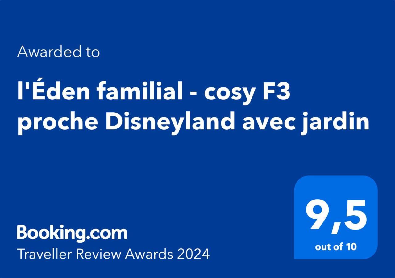 L'Eden Familial - Cosy T3 Proche Disneyland Avec Jardin Vaires-sur-Marne Экстерьер фото